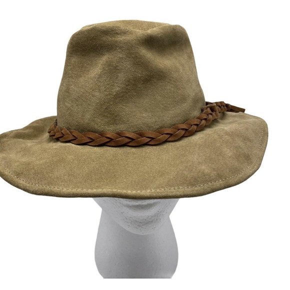 Walkabout Real Leather Hat Small Made In Australia - Picture 2 of 5